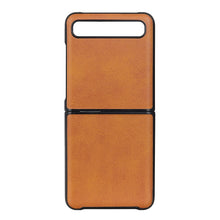 Load image into Gallery viewer, For Galaxy Z Flip Two-color Cow Leather Texture Folding Protective Case