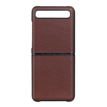 Load image into Gallery viewer, For Galaxy Z Flip Genuine Leather Lambskin Texture Folding Protective Case