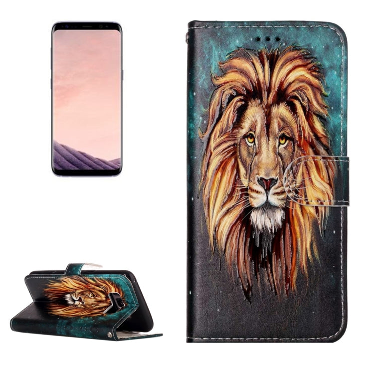 For Galaxy S8 Gloss Oil Embossed Horizontal Flip Leather Case with Holder & Card Slots & Wallet & Photo Frame