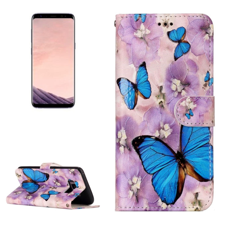 For Galaxy S8 Gloss Oil Embossed Horizontal Flip Leather Case with Holder & Card Slots & Wallet & Photo Frame