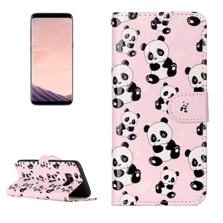 For Galaxy S8 Gloss Oil Embossed Horizontal Flip Leather Case with Holder & Card Slots & Wallet & Photo Frame