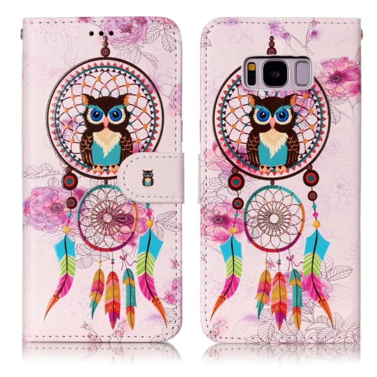 For Galaxy S8 Gloss Oil Embossed Horizontal Flip Leather Case with Holder & Card Slots & Wallet & Photo Frame