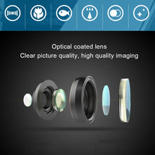 Load image into Gallery viewer, APEXEL APL-DG6V2 6 in 1 Universal External 2X Telephone+210 Degrees Fisheye+15X Macro+120 degree Wide-angle+CPL+Star Filter Lens