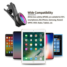 Load image into Gallery viewer, APEXEL APL-DG6V2 6 in 1 Universal External 2X Telephone+210 Degrees Fisheye+15X Macro+120 degree Wide-angle+CPL+Star Filter Lens