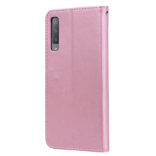 Load image into Gallery viewer, Rose Embossed Horizontal Flip PU Leather Case for Samsung Galaxy A7 (2018) , with Holder &amp; Card Slots &amp; Wallet