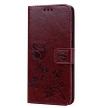 Load image into Gallery viewer, Rose Embossed Horizontal Flip PU Leather Case for Samsung Galaxy A7 (2018) , with Holder &amp; Card Slots &amp; Wallet