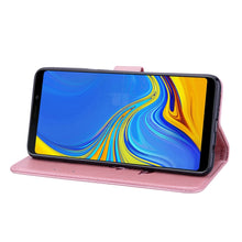 Load image into Gallery viewer, Rose Embossed Horizontal Flip PU Leather Case for Samsung Galaxy A9 (2018) , with Holder &amp; Card Slots &amp; Wallet