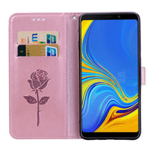 Load image into Gallery viewer, Rose Embossed Horizontal Flip PU Leather Case for Samsung Galaxy A9 (2018) , with Holder &amp; Card Slots &amp; Wallet