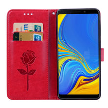 Load image into Gallery viewer, Rose Embossed Horizontal Flip PU Leather Case for Samsung Galaxy A9 (2018) , with Holder &amp; Card Slots &amp; Wallet, For Samsung Galaxy A9 (2018)