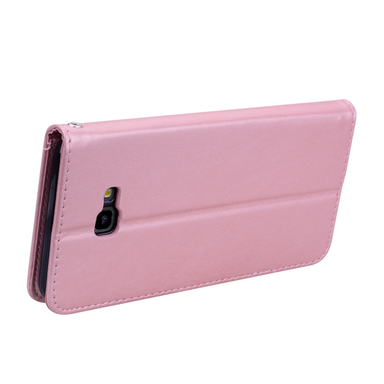 Rose Embossed Horizontal Flip PU Leather Case for Samsung Galaxy J4 Plus, with Holder & Card Slots & Wallet