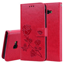 Load image into Gallery viewer, Rose Embossed Horizontal Flip PU Leather Case for Samsung Galaxy J4 Plus, with Holder &amp; Card Slots &amp; Wallet, For Samsung Galaxy J4 Plus