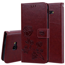 Load image into Gallery viewer, Rose Embossed Horizontal Flip PU Leather Case for Samsung Galaxy J4 Plus, with Holder &amp; Card Slots &amp; Wallet, For Samsung Galaxy J4 Plus
