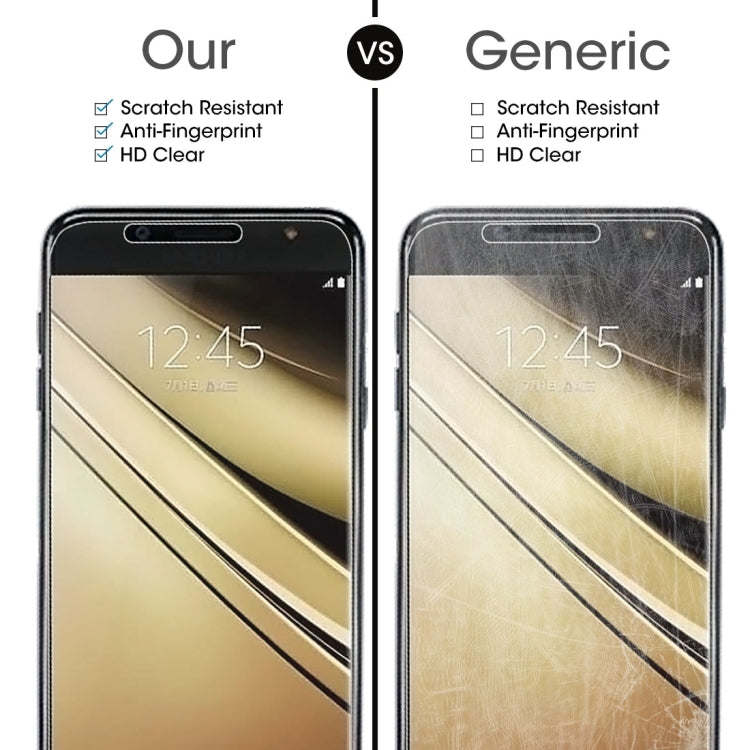 10 PCS 9H 2.5D Tempered Glass Film for Galaxy C7 (2017)