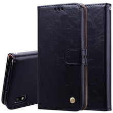 Load image into Gallery viewer, Business Style Oil Wax Texture Horizontal Flip Leather Case for Galaxy A10, with Holder &amp; Card Slots &amp; Wallet