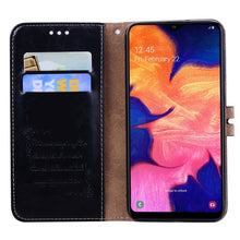 Load image into Gallery viewer, Business Style Oil Wax Texture Horizontal Flip Leather Case for Galaxy A10, with Holder &amp; Card Slots &amp; Wallet, For Galaxy A10