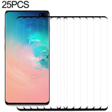 25 PCS 9H 2.5D Premium Curved Screen Crystal Tempered Glass Film for Galaxy S10 Plus