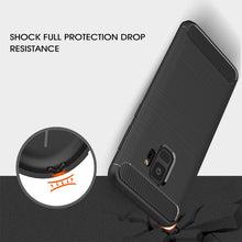 Load image into Gallery viewer, For Galaxy S9 Brushed Carbon Fiber Texture Soft TPU Anti-skip Protective Cover Back Case, For Galaxy S9, For Samsung Galaxy S9