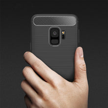Load image into Gallery viewer, For Galaxy S9 Brushed Carbon Fiber Texture Soft TPU Anti-skip Protective Cover Back Case, For Galaxy S9, For Samsung Galaxy S9