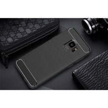Load image into Gallery viewer, For Galaxy S9 Brushed Carbon Fiber Texture Soft TPU Anti-skip Protective Cover Back Case, For Galaxy S9, For Samsung Galaxy S9