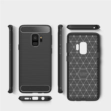 Load image into Gallery viewer, For Galaxy S9 Brushed Carbon Fiber Texture Soft TPU Anti-skip Protective Cover Back Case