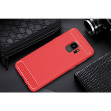 Load image into Gallery viewer, For Galaxy S9 Brushed Carbon Fiber Texture Soft TPU Anti-skip Protective Cover Back Case