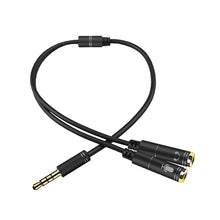 Load image into Gallery viewer, 2 in 1 3.5mm Male to Double 3.5mm Female TPE High-elastic Audio Cable Splitter, Cable Length: 32cm
