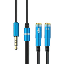 Load image into Gallery viewer, 2 in 1 3.5mm Male to Double 3.5mm Female TPE High-elastic Audio Cable Splitter, Cable Length: 32cm