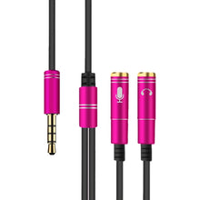 Load image into Gallery viewer, 2 in 1 3.5mm Male to Double 3.5mm Female TPE High-elastic Audio Cable Splitter, Cable Length: 32cm