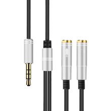Load image into Gallery viewer, 2 in 1 3.5mm Male to Double 3.5mm Female TPE High-elastic Audio Cable Splitter, Cable Length: 32cm