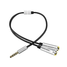 Load image into Gallery viewer, 2 in 1 3.5mm Male to Double 3.5mm Female TPE High-elastic Audio Cable Splitter, Cable Length: 32cm