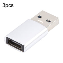 Load image into Gallery viewer, 3 PCS USB-C / Type-C Female to USB 3.0 Male Aluminum Alloy Adapter, Support Charging &amp; Transmission Data