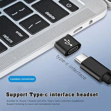 Load image into Gallery viewer, USB-C / Type-C Female to USB 2.0 Male Aluminum Alloy Adapter, Support Charging &amp; Transmission