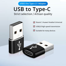 Load image into Gallery viewer, USB-C / Type-C Female to USB 2.0 Male Aluminum Alloy Adapter, Support Charging &amp; Transmission
