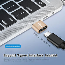 Load image into Gallery viewer, USB-C / Type-C Female to USB 2.0 Male Aluminum Alloy Adapter, Support Charging &amp; Transmission, USB 2.0
