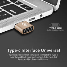 Load image into Gallery viewer, USB-C / Type-C Female to USB 2.0 Male Aluminum Alloy Adapter, Support Charging &amp; Transmission, USB 2.0