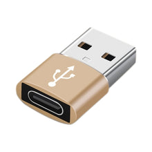 Load image into Gallery viewer, USB-C / Type-C Female to USB 2.0 Male Aluminum Alloy Adapter, Support Charging &amp; Transmission, USB 2.0