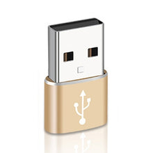 Load image into Gallery viewer, USB-C / Type-C Female to USB 2.0 Male Aluminum Alloy Adapter, Support Charging &amp; Transmission, USB 2.0