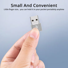 Load image into Gallery viewer, USB-C / Type-C Female to USB 2.0 Male Aluminum Alloy Adapter, Support Charging &amp; Transmission, USB 2.0