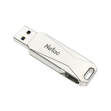 Load image into Gallery viewer, Netac U782C 128GB USB-C / Type-C + USB 3.0 360 Degrees Rotation Zinc Alloy Flash Drive OTG U Disk, 128GB