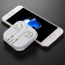 Load image into Gallery viewer, White Wire Body 3.5mm In-Ear Earphone with Line Control &amp; Mic