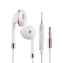 Load image into Gallery viewer, White Wire Body 3.5mm In-Ear Earphone with Line Control &amp; Mic