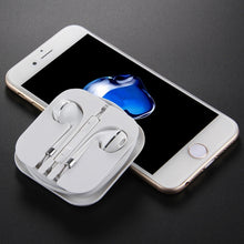 Load image into Gallery viewer, White Wire Body 3.5mm In-Ear Earphone with Line Control &amp; Mic