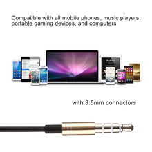 Load image into Gallery viewer, Black Wire Body 3.5mm In-Ear Earphone with Line Control &amp; Mic for iPhone, Galaxy, Huawei, Xiaomi, LG, HTC and Other Smart Phones