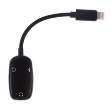 Load image into Gallery viewer, 8 Pin to 8 Pin Charging Interface + 8 Pin Earphone Interface + 3.5mm Audio Interface Earphone Adapter, Black, Pink, Gold, Red, Silver