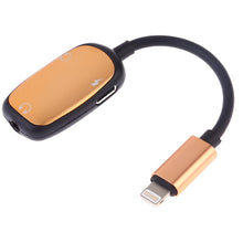 Load image into Gallery viewer, 8 Pin to 8 Pin Charging Interface + 8 Pin Earphone Interface + 3.5mm Audio Interface Earphone Adapter, Black, Pink, Gold, Red, Silver