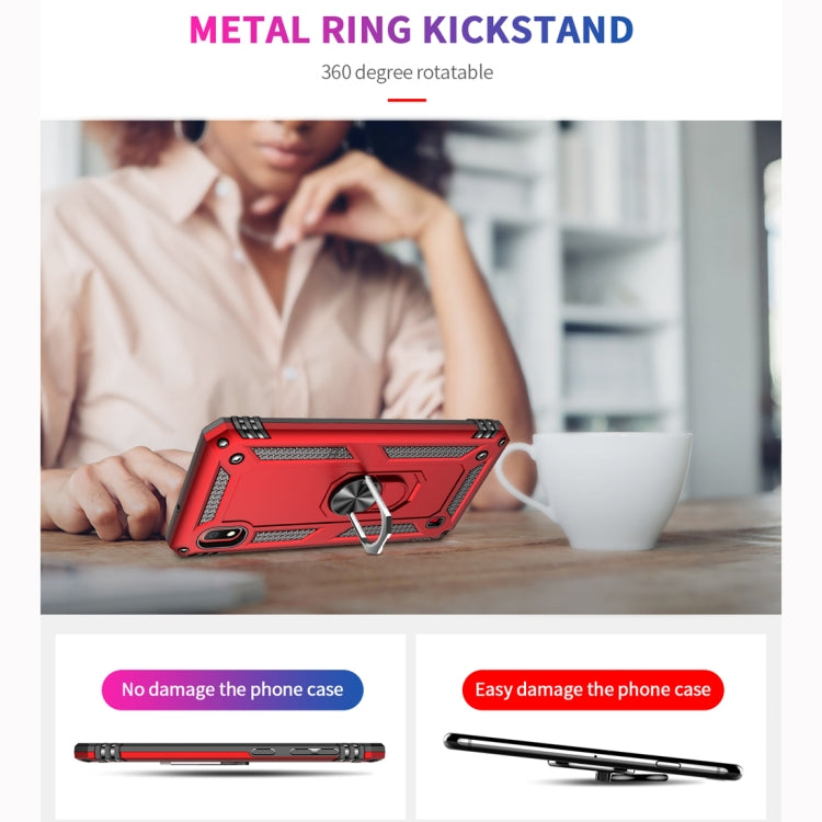 Armor Shockproof TPU + PC Protective Case for Galaxy A10, with 360 Degree Rotation Holder