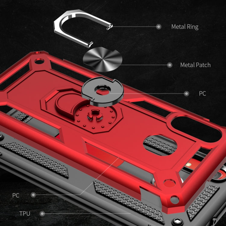 Armor Shockproof TPU + PC Protective Case for Galaxy A30, with 360 Degree Rotation Holder