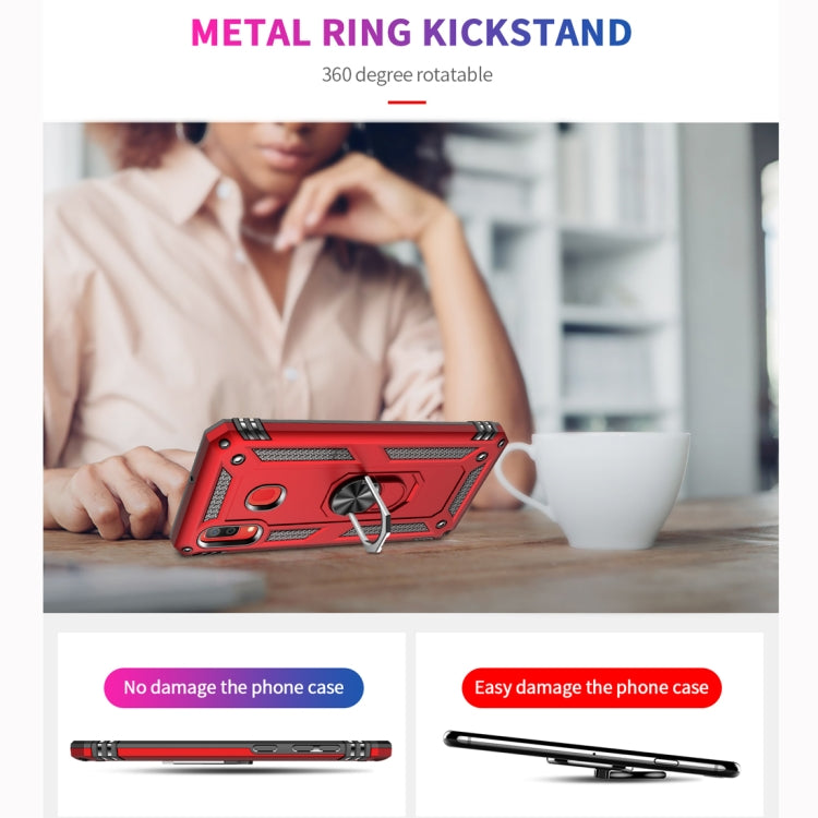 Armor Shockproof TPU + PC Protective Case for Galaxy A30, with 360 Degree Rotation Holder