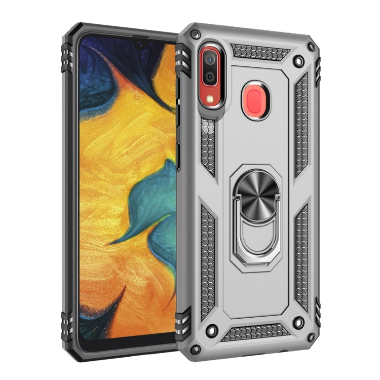 Armor Shockproof TPU + PC Protective Case for Galaxy A30, with 360 Degree Rotation Holder