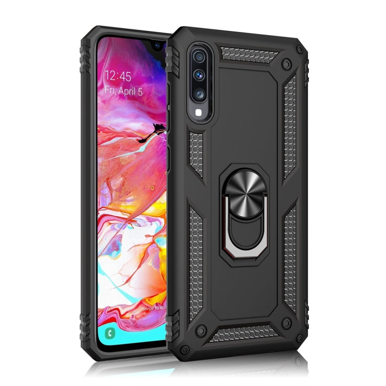 Armor Shockproof TPU + PC Protective Case for Galaxy A70, with 360 Degree Rotation Holder